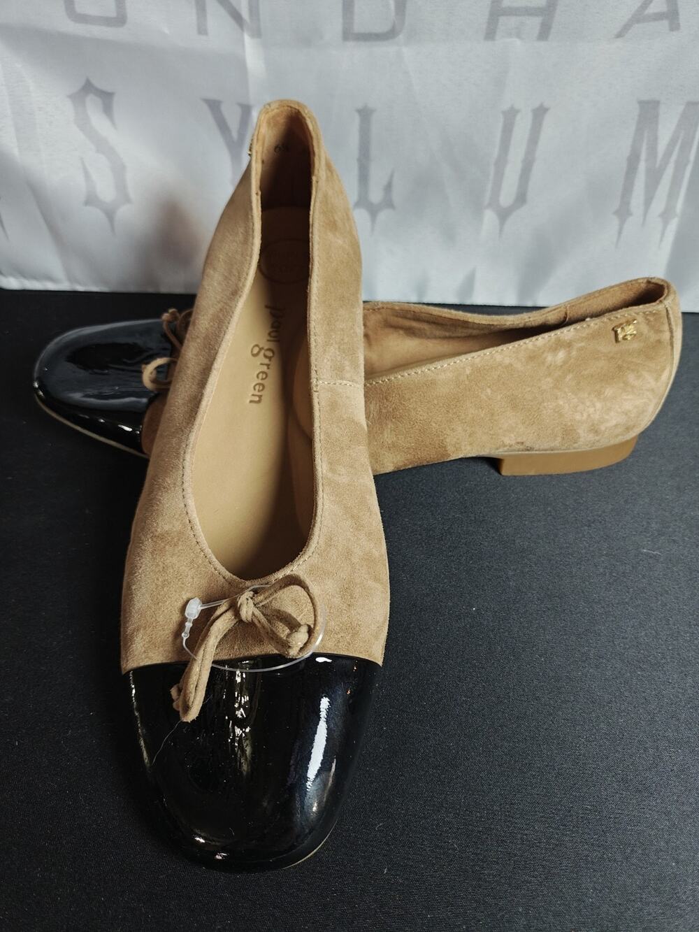 PAUL GREEN $160 Women's UK 6.5 US 9 Suede Leather Ballet Flats New Blems